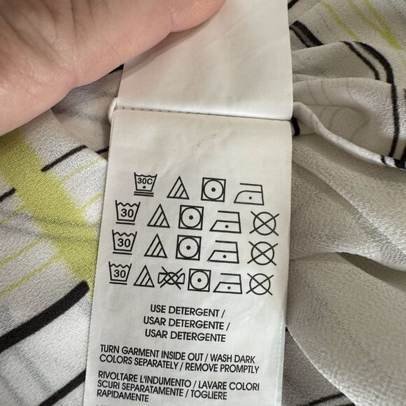 ❤️* CALVIN KLEIN   Hi-Lo BLOUSE    LARGE - Picture 7 of 9